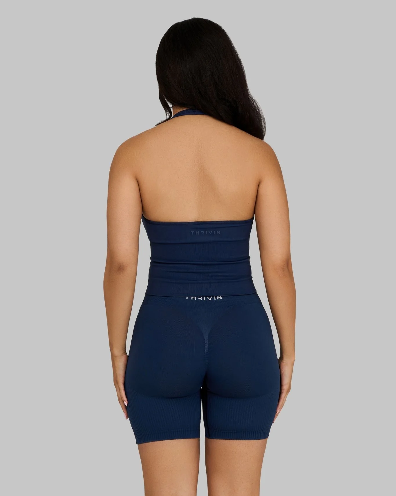 Elevate™ Sculpting Shapewear Top Halterneck | Midnight Navy - Image 5